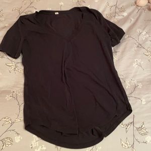 Lululemon Black V-Neck T-Shirt